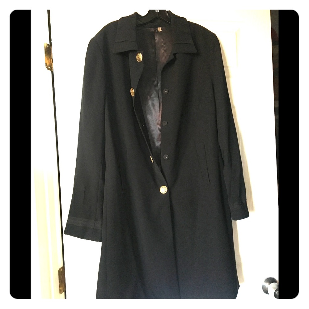 Tahari Black overcoat